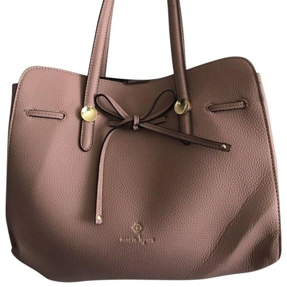 NANETTE LEPORE Large Leather Dusty Pink Handle Bag - Picture 1 of 8